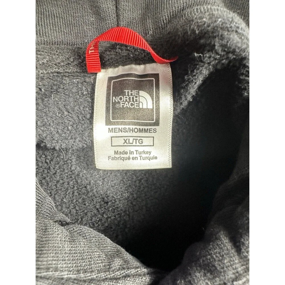 The North Face Hoodie Mens XL Black Edinburgh Coordinates Pullover Fleece
